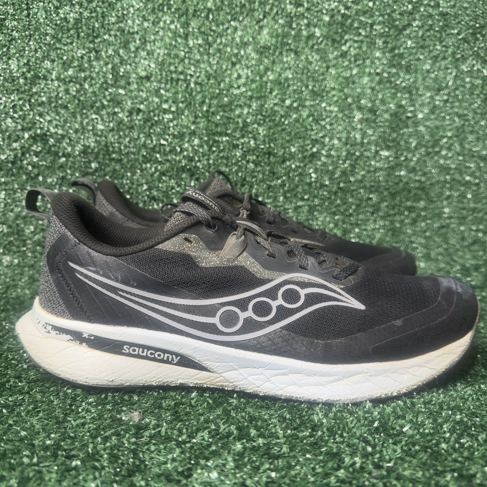 Saucony Peregrine 15 Mens Size 10 Medium D Black Shadow Sneakers S20990-100